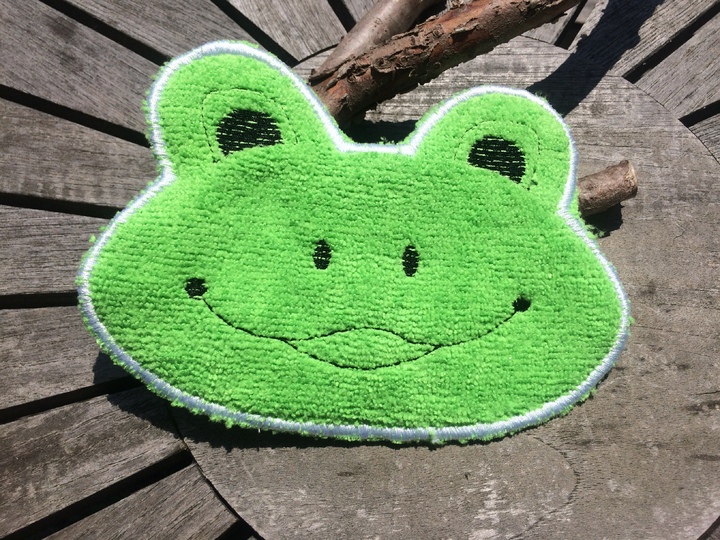 SpülPad Frosch Stickdatei ITH 13x18
