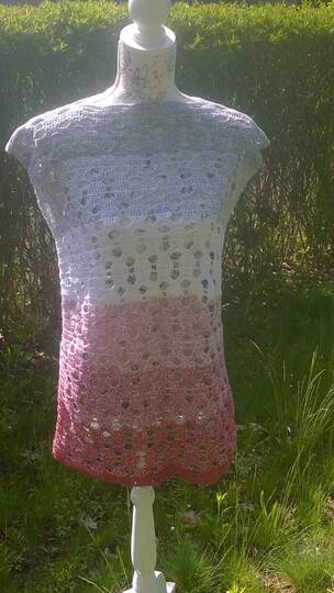 Tunika Tina häkeln Häkeltunika Häkeltop Häkelshirt