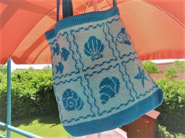 Häkelanleitung Strandtasche Beach Life