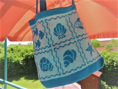 Häkelanleitung Strandtasche Beach Life