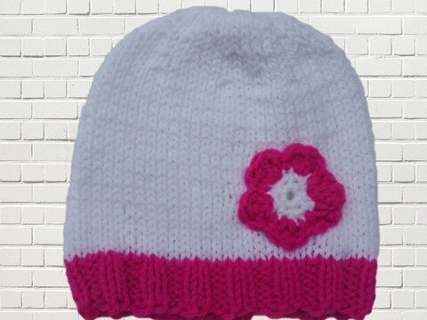 Strickanleitung Babymütze- bis 6 Monate tragbar