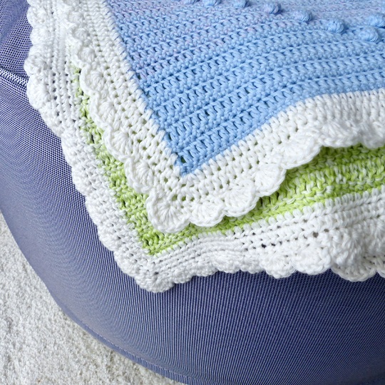 Babydecke mit viel Herz häkeln