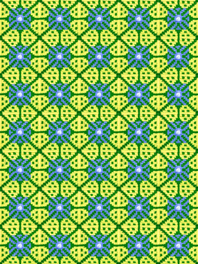 Fliesengranny 1: Mexikanische Blume