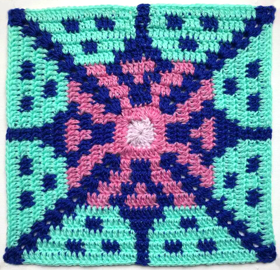 Fliesengranny 1: Mexikanische Blume