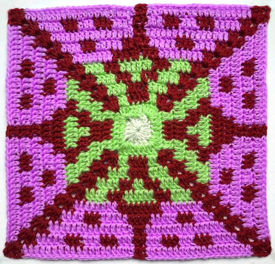 Fliesengranny 1: Mexikanische Blume