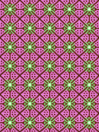 Fliesengranny 1: Mexikanische Blume