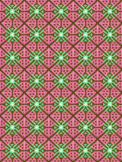 Fliesengranny 1: Mexikanische Blume