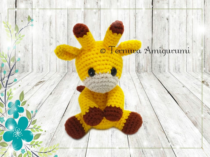 Crochet pattern Charlie the giraffe pdf ternura amigurumi english- deutsch- dutch