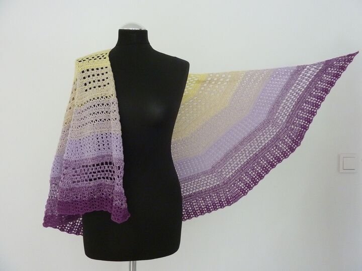 Häkelanleitung - Tuch "Ametista"