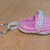Crochet pattern for a cute key chain clog