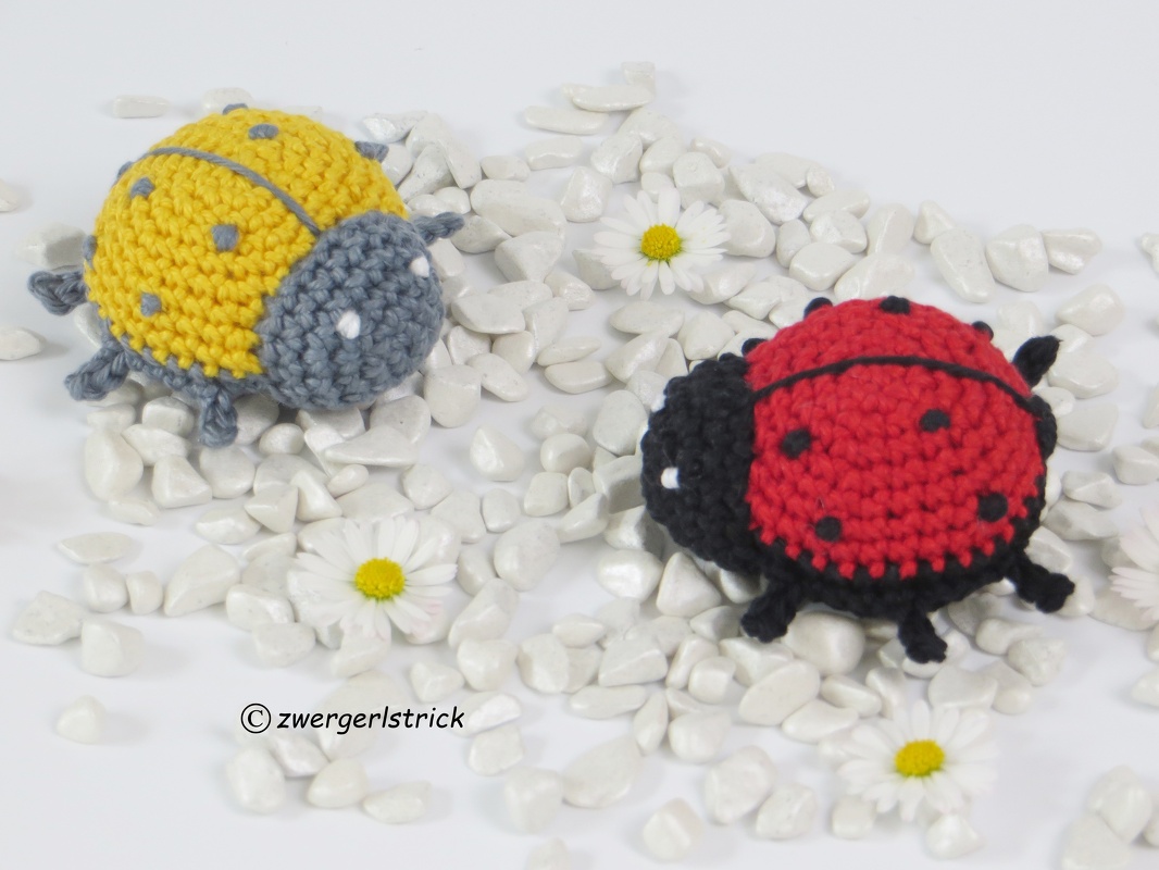 Häkelanleitung für Schlüsselanhänger Marienkäfer - Glückskäfer 'Marie' -