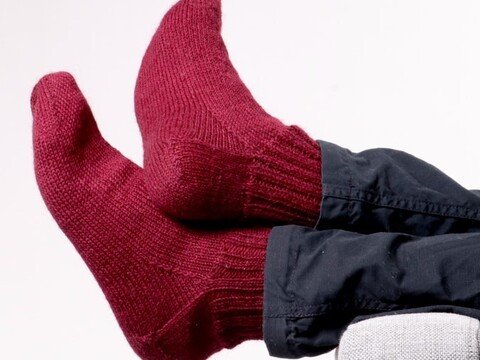 Gestrickte Strümpfe - für Herren