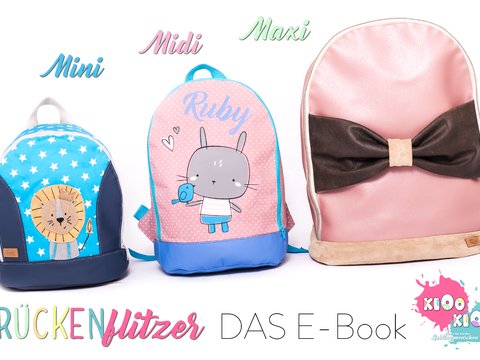 E-Book Rückenflitzer Mini, Midi und Maxi Nähanleitung und Schnittmuster