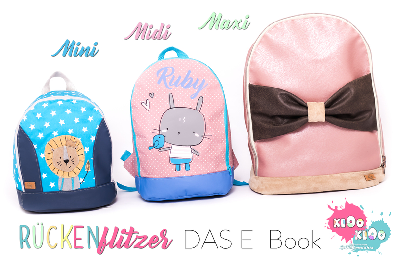 E-Book Rückenflitzer Mini, Midi und Maxi Nähanleitung und Schnittmuster