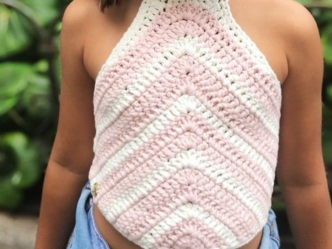 Sommertop Teide Häkelanleitung