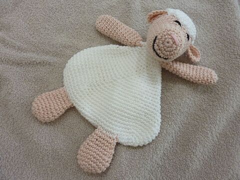 Häkelanleitung - Schmusetuch "Schaf"