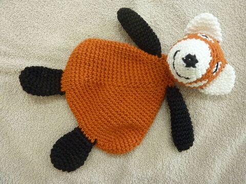 Häkelanleitung - Schmusetuch "roter Panda"