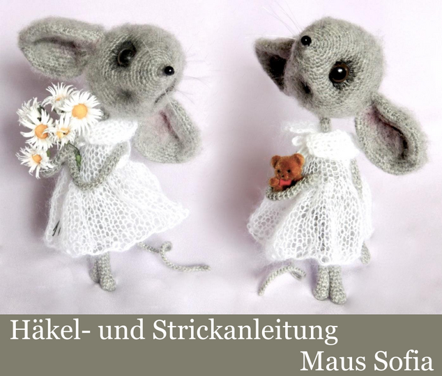 097DE Häkelanleitung Maus Sofia - Amigurumi PDF Pertseva CP