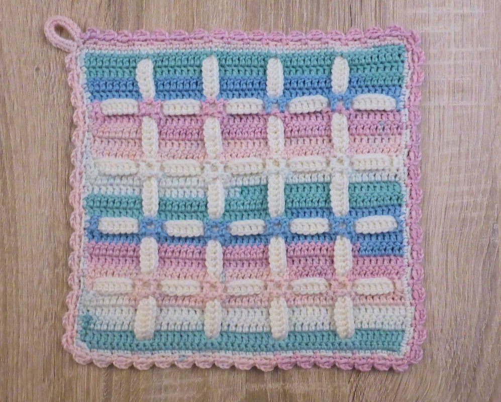 Häkelanleitung  Omas Topflappen