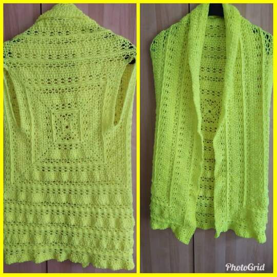 Weste Gerda häkeln Häkelweste Jacke Cardigan