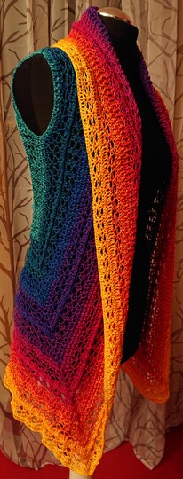 Weste Gerda häkeln Häkelweste Jacke Cardigan