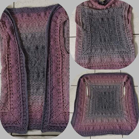 Weste Gerda häkeln Häkelweste Jacke Cardigan