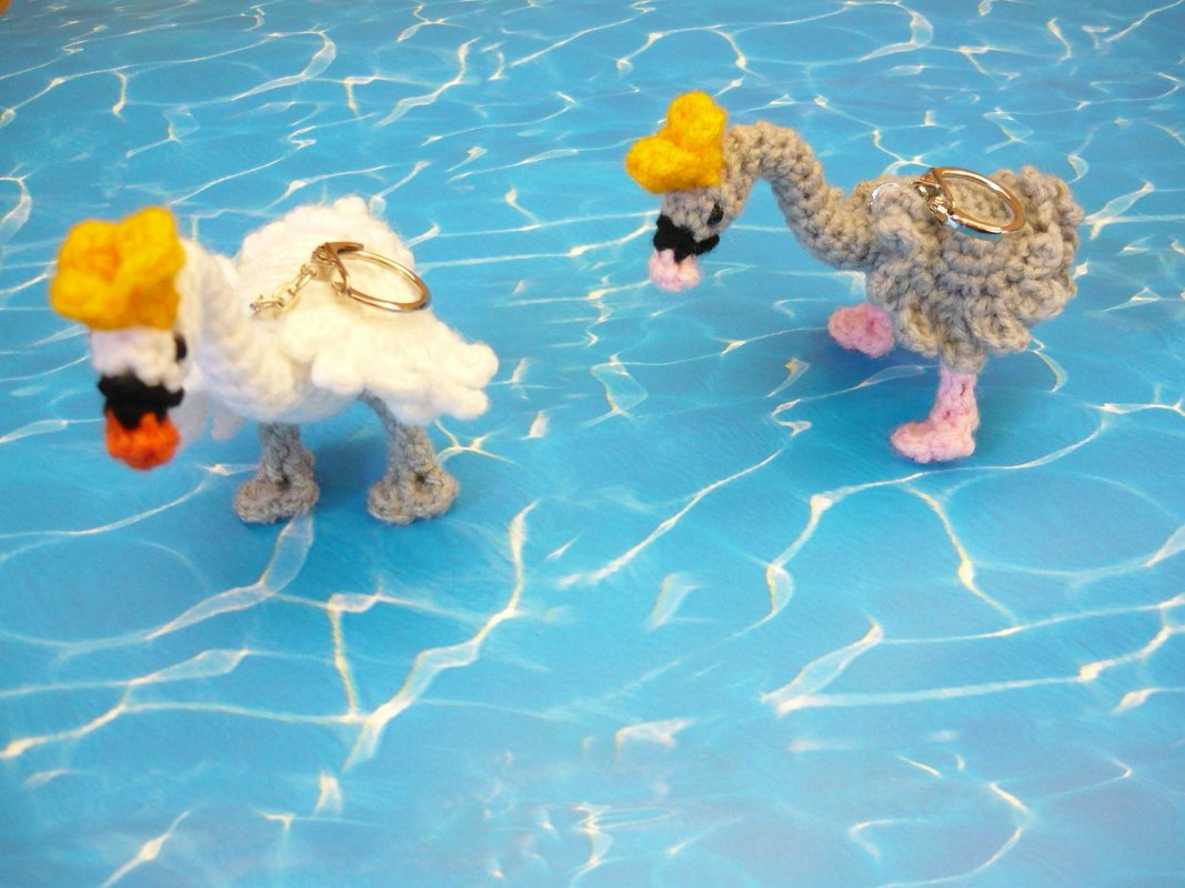 Häkelanleitung Schwan (mit Ballettrock) Schlüsselanhänger