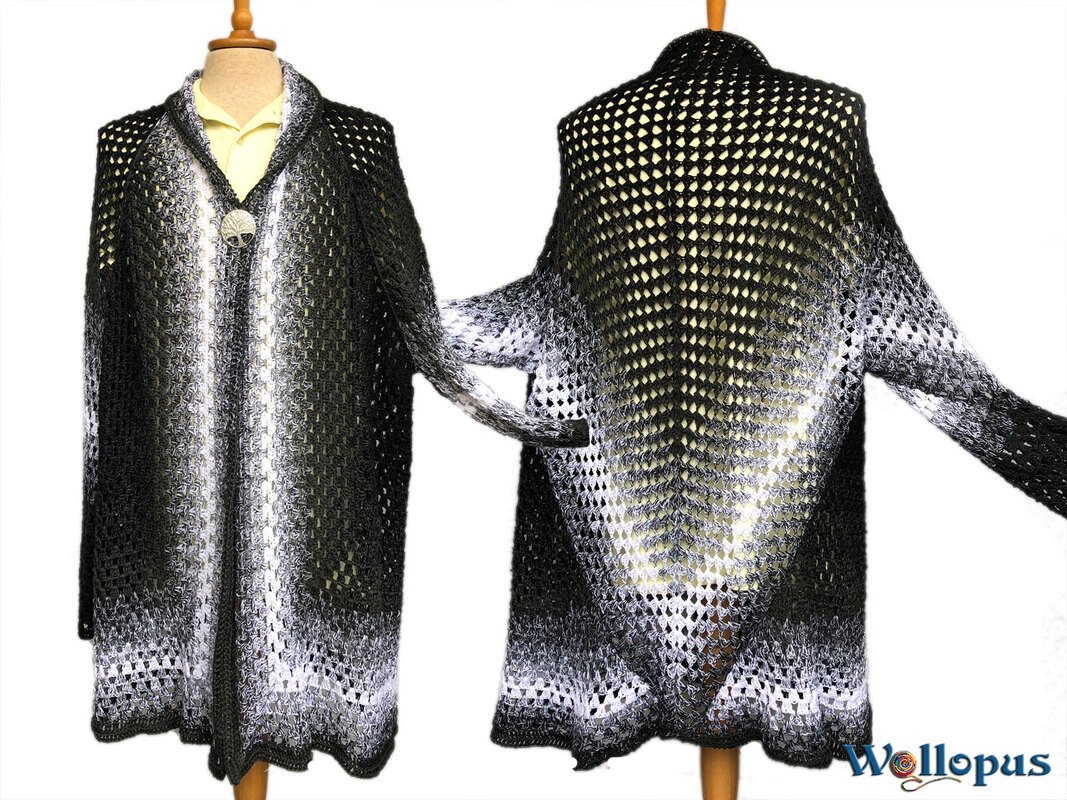 Wollopusjacke gehäkelt - Bild 2