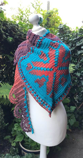 langes Dreieckstuch  „KAPSU“