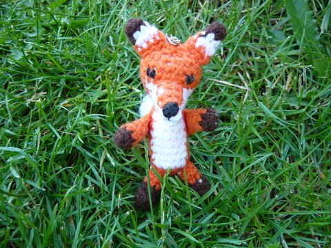 Häkelanleitung Fuchs Schlüsselanhänger