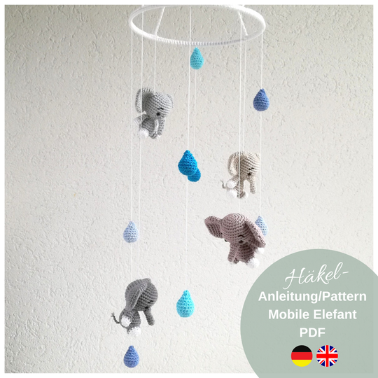 Pattern mobile elephants