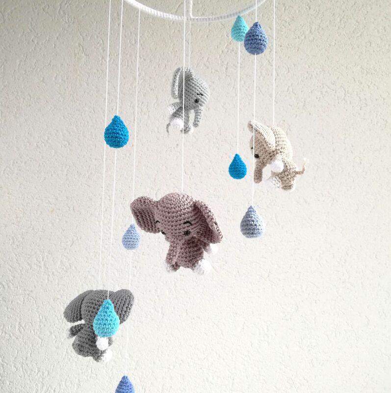 Pattern mobile elephants - Image 2