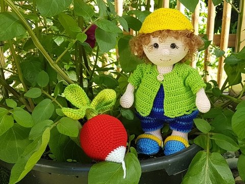 Häkelanleitung, Sommerelf Elvin