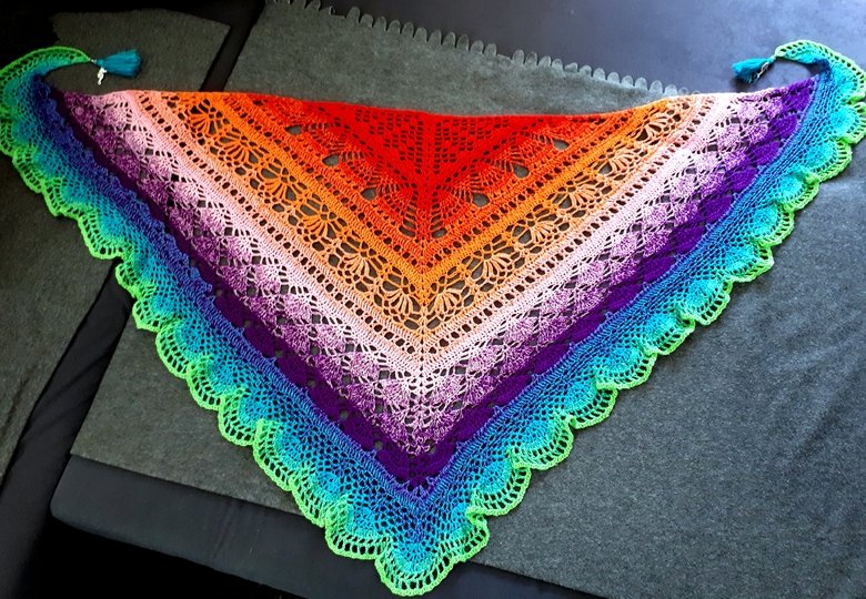 Blue Wonder - Häkeltuch