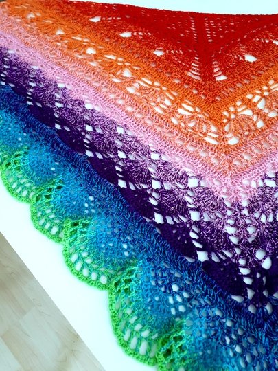 Blue Wonder - Häkeltuch