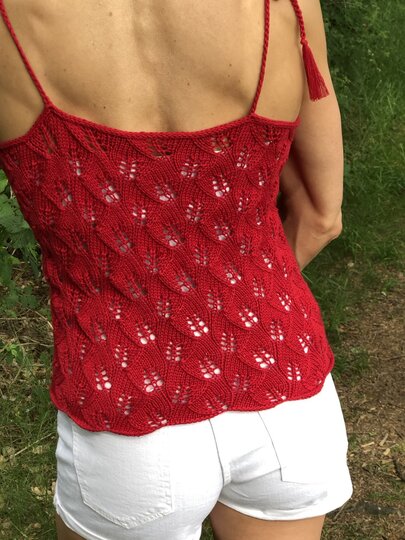 Strickanleitung - Sommertop LEAVES - Größen S, M, L, XL - No.221