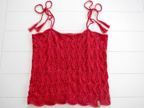 Strickanleitung - Sommertop LEAVES - Größen S, M, L, XL - No.221