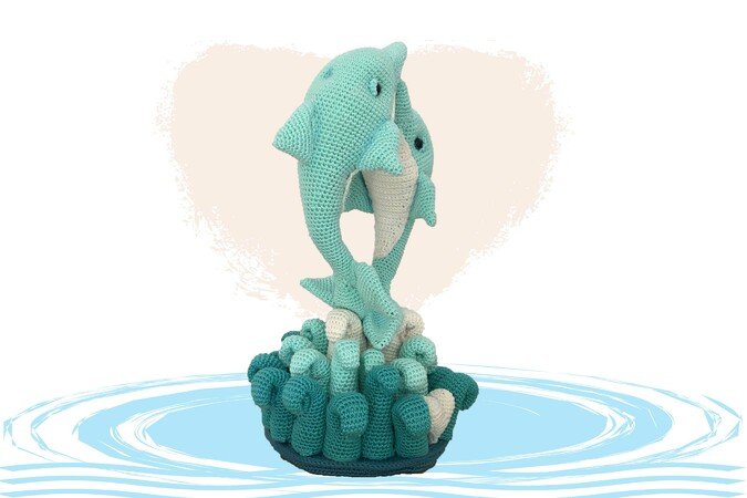 Dolphin Love Pattern Amigurumi