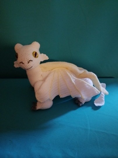 Weißer Drache Amigurumi