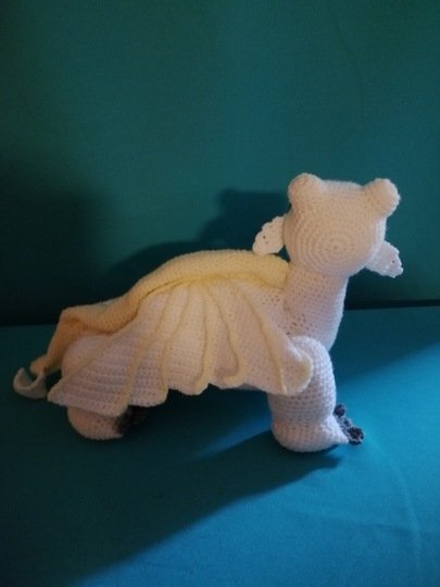 Weißer Drache Amigurumi