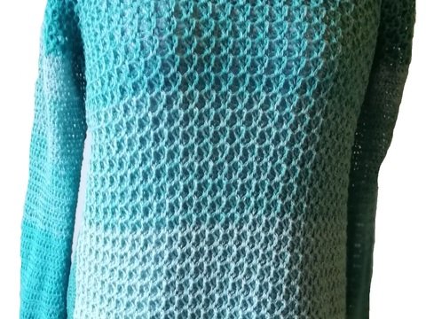 Häkelanleitung Pullover Smaragd