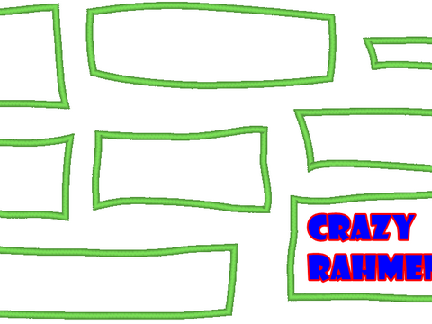 Crazy Rahmen Button Stickdatei