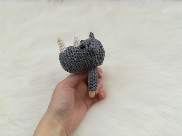 Rhino Rattle - Crochet Pattern
