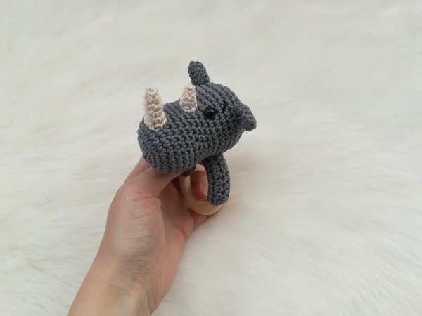 Rhino Rattle - Crochet Pattern