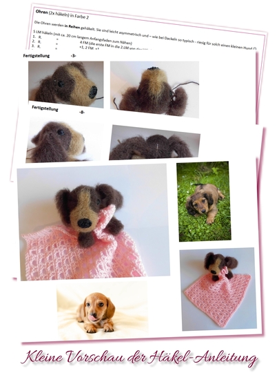 Schmusetuch Schnuffeltuch Hund Häkelanleitung