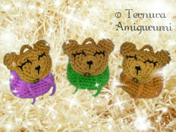 Crochet pattern small backpack bear pdf ternura amigurumi english- deutsch- dutch
