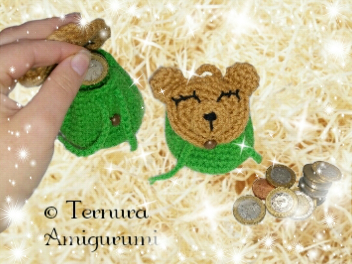 Crochet pattern small backpack bear pdf ternura amigurumi english- deutsch- dutch