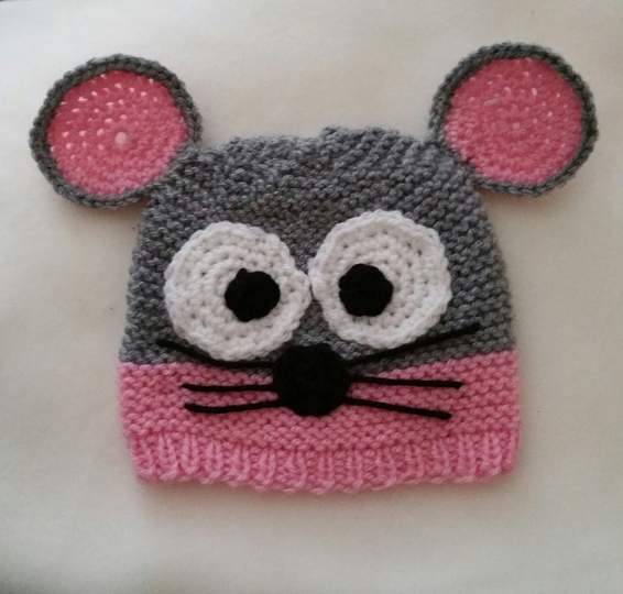 Strickanleitung Babymütze Mausi bis 6 Monate tragbar- auch andere Größen vorhanden