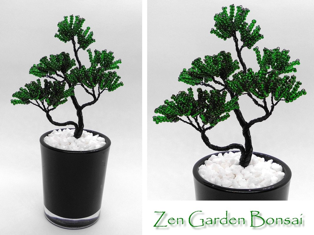 Zen Garden Bonsai Baum aus Perlen und Draht Anleitung
