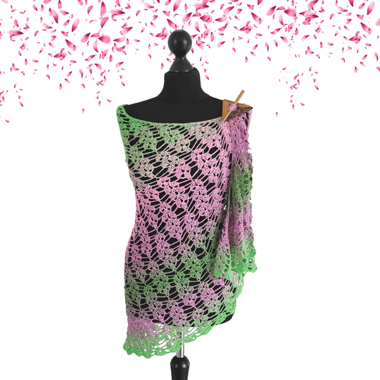 Crochet Pattern Die Harfe der Meerjungfrau – with Crochet Chart